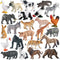 RCOMG 24 PCS Small Animal Toys Set: Farm Animal Toys & Forest Animal Figures, Realistic Animal Figurines Cake Topper Party Favor for Kids Toddlers...