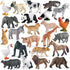 RCOMG 24 PCS Small Animal Toys Set: Farm Animal Toys & Forest Animal Figures, Realistic Animal Figurines Cake Topper Party Favor for Kids Toddlers...