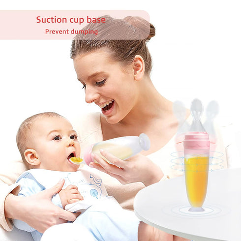 Termichy Baby Food Dispensing Spoon: Squeeze Feeder Dispenser for Baby - Self Feeding Bottle Spoon...