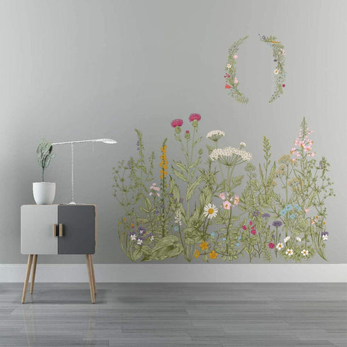 Flower Clusters Wall Decals Removable Wall Stickers DIY Peel and Stick Art Murals for Kids Room Nursery Classroom Bedroom Living Room Home Decorat...