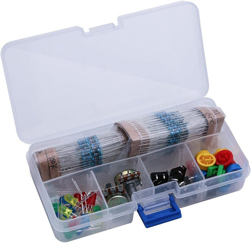 ELEGOO Electronics Component Pack with resistors, LEDs, Switch, Potentiometer Compatible with Arduino UNO, MEGA...
