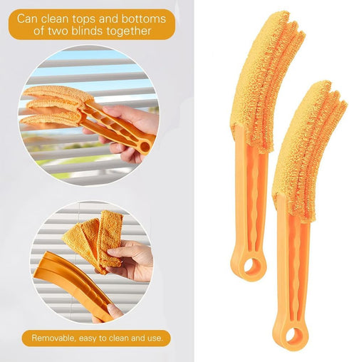 AKOAK Window Blinds Cleaning Brush, Fan Blade Cleaner, Ultra-fine Fiber Tube Sleeve, for Shutter, Vents, Air Conditioners, Disassembly and Washabl...