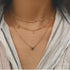 Bohemia Layered Choker Necklace Star Necklace Crystal Choker Diamond Star Charm Pendant Necklace Multi-layered Station Chain for Women...