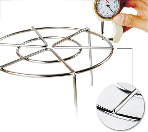 Steam Rack,Steaming Rack Stand,Steamer Basket,Heavy Duty Stainless Steel Metal Multi-function By Meleg Otthon (5.9" Diameter X2.7"High)...