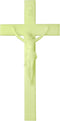 Luminous Catholic Wall Crucifix - Glows in The Dark! (12" x 6")...