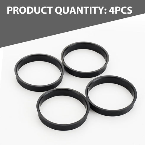 4 Pack Car Hub Center Ring, Shock Absorbing Design, Vehicle Hub Reducing Ring Shaft Collar Adapter Ring, 73.1mm-60.1mm, Universal Waterproof Autom...