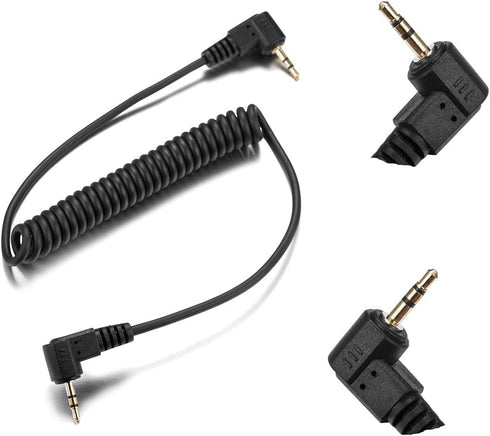 2.5mm-C1 Camera Remote Control Shutter Release Cable for Canon T6i T6S T5 T5i T4i T3i T3 T2i T1i XT XTi XSi SL2/ EOS M 700D 650D 600D 550D 500D 11...