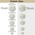 50PCS Pearl Buttons, Pearl Shell Bulk Sewing Buttons, 10mm/12.5mm/15mm/18mm/20mm Buttons, for Sewing DIY Crafts, Handmade Repair Cloth, Suits, Shi...