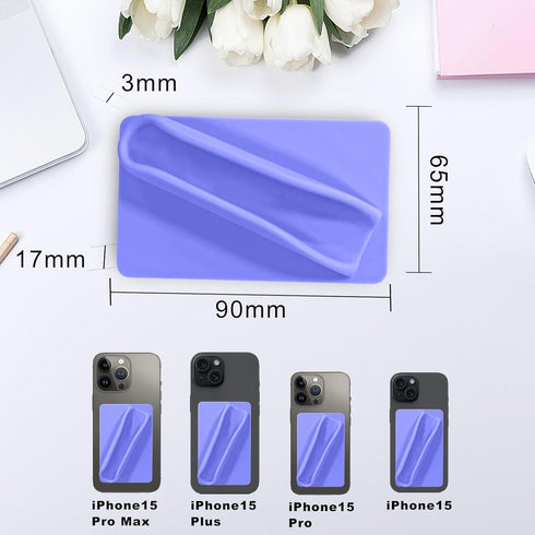 Silicone Lip Gloss Phone Case, Lip Holder for Back of Cell Phone Sleeve, Stylish and Convenient Grip-On Silicone Lip Balm Case for Most Smartphone...