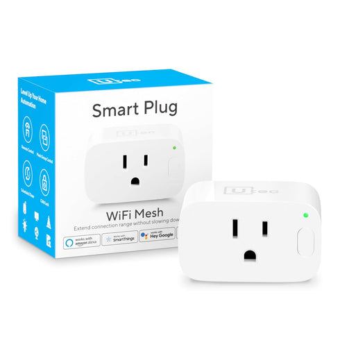 Smart Plug, Smart Home Wi-Fi Mesh Outlet, 15A Ultra Efficient Smart Plug Compatible with Alexa, Google Home & IFTTT, No Hub Required, 2.4GHz Wi-Fi...