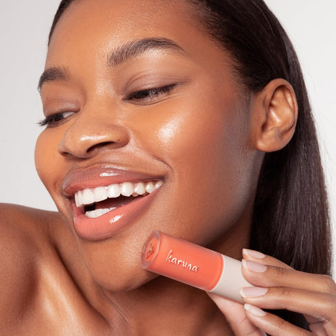 Karuna Skin - Tinted Lip Oil, Soothing & Moisturizing Lip Products with Peptides, Antioxidants, Hydrating Flattering Vegan Lip Tint, Pause, 4.8 mL...