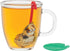 HIC Tea Infuser with Drip Tray, Frog and Lily Pad, 18/8 Stainless Steel with BPA-Free Plastic...
