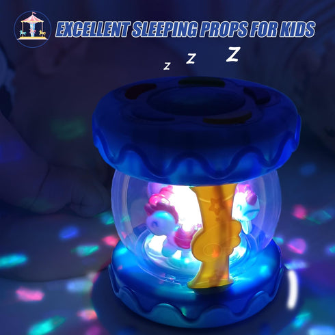 Baby Toys Carousel Rotating Light Up Infant Toys 18+ Months, Tummy Time Toys for Babies 18-36 Months, Musical Crawling Toy for Toddlers 2 3 Years ...