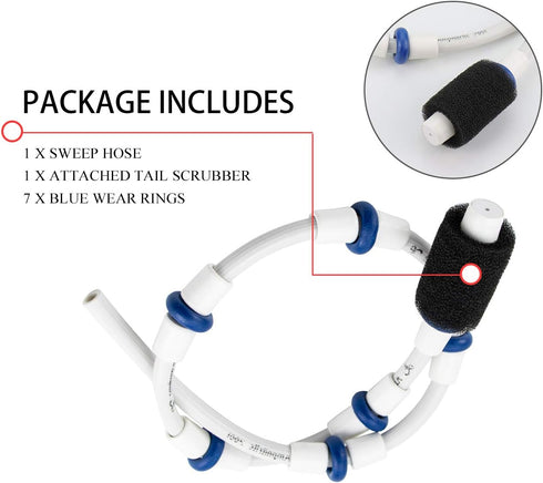 Funmit Automatic Pool Cleaner Sweep Hose Complete B5 B-5 Replacement for Zodiac Polaris 280 380 480 180 Pool Cleaner (1 Pack)...