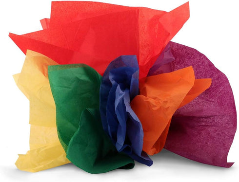 Hygloss Products HYG88169 Primary Colors Tissue Squares, 0.8" Height, 5.1" Wide, 5.1" Length (480 Pieces), 5 Inches...