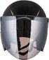 VCOROS Universal 3-Snap Flip Up Visor Shield Lens for Retro Open Face Motorcycle Helmet(Chrome Silver)...