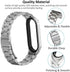 MIJOBS Strap for Xiaomi Mi Band 6 Mi Band 5, Metal Strap Compatible with Mi Band 4 Mi Band 3 Replacement Wristband Stainless Steel Watch Band for ...