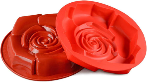 Cake Mould Silicone Silicone Mold Square Rose Cake Mould Big Family Cake Mould Used to Make Cakes Pizza Bread Baking Tools Bakeware Silicone Cake ...