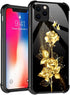 TnXee Case Compatible with iPhone XR Case, Golden Butterfly Rose Flower Case for iPhone XR Cases for Man Women Gifts Pattern Design Case......