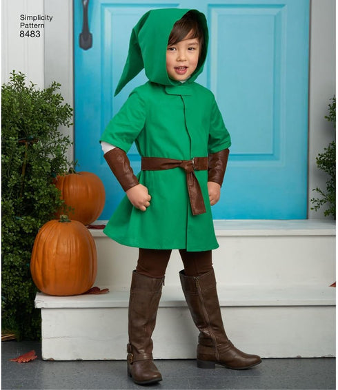 Simplicity Kid's Character Halloween Costume Sewing Patterns, Sizes S-L...
