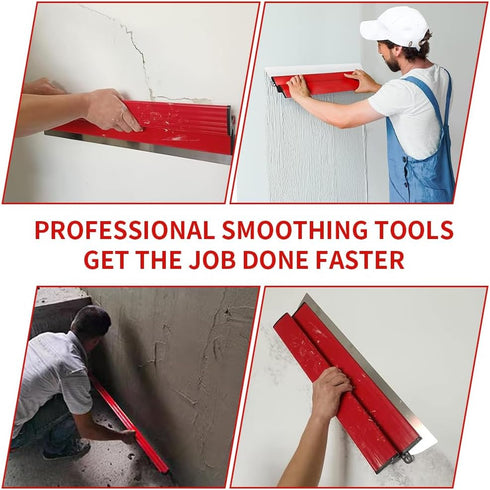 10Inch/25CM Drywall Skimming Blade, Stainless Steel Drywall Smoothing Spatula for Concrete Finishing Hand Tool Smoothing Spatula Wall-Board Plaste...