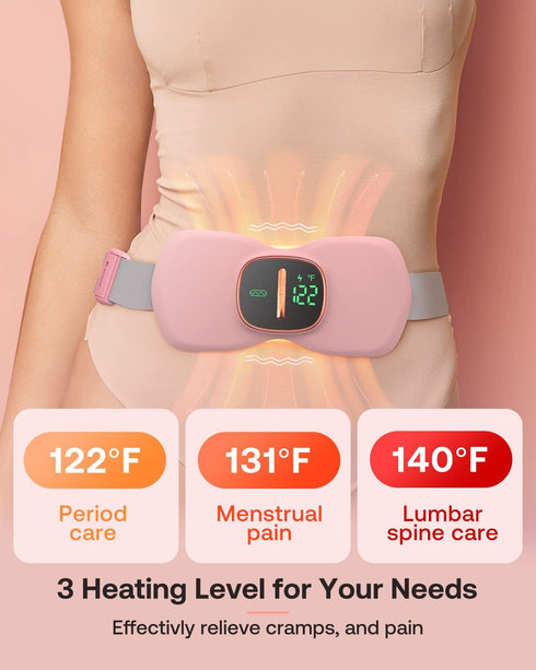 Heating Pads for Period Cramps, FSA HSA Eligible, Portable Cordless Menstrual Heating Pad, Period Pain Relief Heated Pad, Back or Belly Heating Pa...