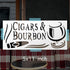 Cigars and Bourbon Stencil Reusable Sturdy Flexible Clear Plastic 1-5x11 in Arts and Crafts Material Scrapbooking for Airbrush Painting Drawing...