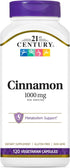 21st Century Cinnamon, 1000mg, 120 Vegicaps...