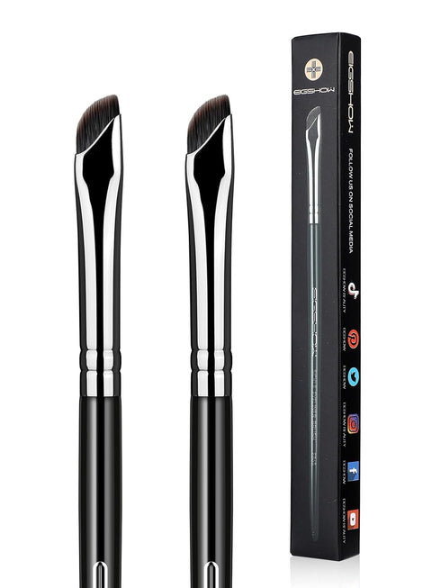 EIGSHOW Eyeliner Brush Gel Eye Liner Makeup Brushes for Precise Eyeliner Eyebrow Eyelid Ultra Thin with Curved Bristle Makeup Brush...