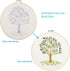 Full Range of Embroidery Starter Kit with Pattern, Kissbuty Cross Stitch Kit Including Embroidery Cloth with Plant Pattern, Bamboo Embroidery Hoop...