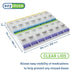 Ezy Dose Weekly (7-Day) Pill Organizer, Vitamin and Medicine Box, 2X-Large Push Button Compartments, 4 Times a Day, Clear Lids...