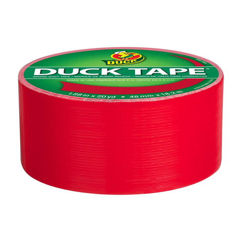 Duck Brand 1265014 Color Duct Tape, Red, 1.88 Inches x 20 Yards, Single Roll...