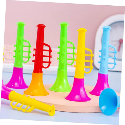 ibasenice 25pcs Trumpet Toy Toddler Toy Baby Instruments Puzzle Toy Party Noisemakers Music Saxophone Toy Basketball Whistle Stage Performance Tru...