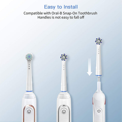 Replacement Toothbrush Heads for Oral B Braun, 4 Pack Professional Electric Toothbrush Heads, Precision Clean Brush Heads Refill Compatible with O...