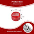 for RAM Gear Shift Knob Cover Trim Ring Aluminum Red for Dodge RAM 2018-2023 Red Interior Accessories, America Flag...