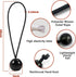 12 Pcs Patio Umbrella Bungee Cords with Balls Securing Straps,18 x 1 inches Black Reusable Patio Umbrella Strap?Multipurpose Securing Straps...