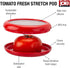Joie Fresh Stretch Pod Tomato Storage Container, Silicone Food Saver, Keeps Leftover Produce Flavorful and Firm in Fridge, Reusable Kitchen Gadget...