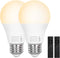 2 Packs Remote Control Bulb Set, A19 LED Light Bulbs Dimmable Stepless 2700K-6000K, 805 LM, E26 Base, 25000+ Hours Lifespan, LED Bulb for Pendant ...