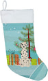 Caroline's Treasures BB4222CS Merry Christmas Tree Dalmatian Christmas Stocking Fireplace Hanging Stockings Christmas Season Party Decor Family Ho...