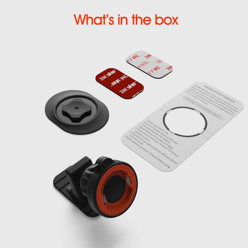 Car Phone Mount Without Magnetic, Stick On Dashboard 360° Rotatable Universal Cell Phone Holder with Ultra-Lock Quick Mount Strongest VHB Adhesive...