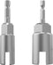 2 Pack (13mm,19mm) 1/4 Inch Hex Shank Nut Driver Power Wing Nut Driver Set Bit Socket Wrenches Tools Set Slot Wing nuts Drills Bits for Panel Nuts...