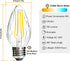 ROMANJOY F15 Dimmable LED Light Bulbs Led Porch Light Bulb 8W Equivalent 80W 2700K Warm White E26 Edison Vintage Bulb Flame Wrinkle Clear Glass Co...