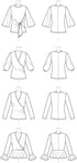 Butterick B6628A5 Easy Women's Wrap Front Blouse Sewing Patterns, Sizes 6-14...