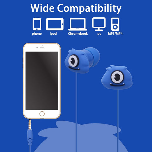 Kids Earbuds with Storage Case for Back to School, Earbuds for Kids in-Ear Headphones of Electronics Wired 3.5mm with Mic Microphone, Lovely Gifts...