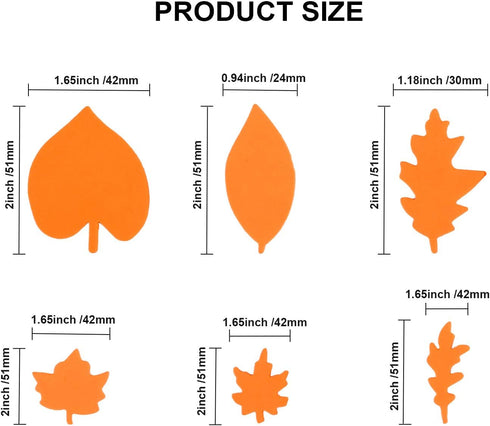 Konsait Bulk 540pcs Thanksgiving Foam Stickers,Fall Leaf Stickers Adhesive Foam Maple Leaves Stickers Art Craft Scrapbooks Supplies Thanksgiving A...