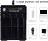 18650 Battery Charger 4 Bay Fast Charge, for 3.7V Li-ion TR IMR 10440 14500 16650 14650 18350 18500 16340(RCR123) Batteries, USB Intelligent Unive...
