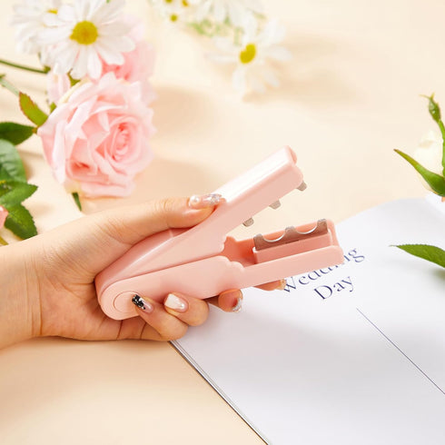 Rose Thorn Remover, Flower Stem Leaves Thorn Stripper Portable Florist Gardening Tool (Pink, One Size)...