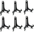 Artliving 10 Inch Black 6pcs/Set Plastic Easels Plate Display Stands Picture Frame Stand Holder...