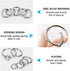 16PCS Spring O Ring Zinc Alloy Round Carabiner Snap Trigger Buckle DIY Clip 4 Styles for Key Chains Bag...