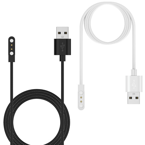 RuenTech Compatible with SKG Smart Watch Charger, 3.3ft Replacement Charing Cable for SKG V7, V7 pro, V7 Cyber, V7-2 Smartwatch (Black&White)...